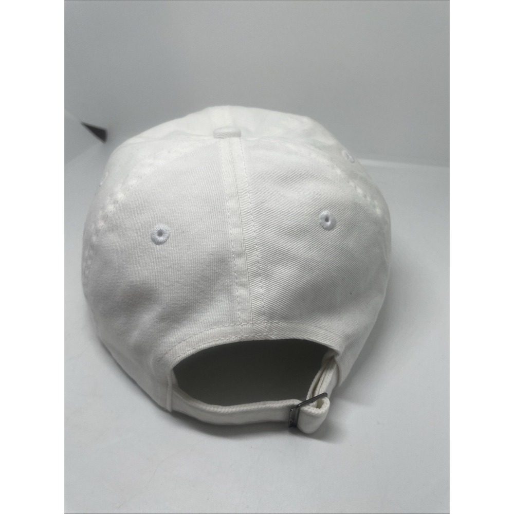 Nike Hat Cap Strap Back Mens Medium/Large White Club Cap Sneaker Patch Casual - Picture 3 of 7
